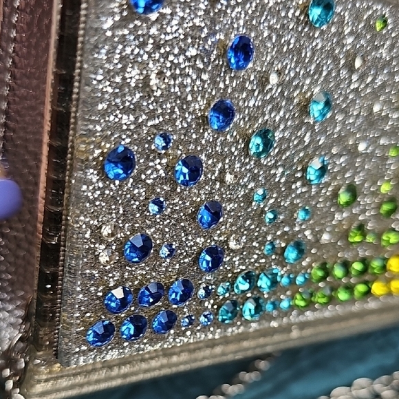 Kurt Geiger Silver and Multicolor Clutch Bag NWT - Picture 7 of 10